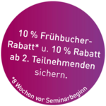 Rabatt Button für Akademie Veranstaltungen