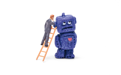 KI Roboter mit Leiter KI Roboter mit Leiter