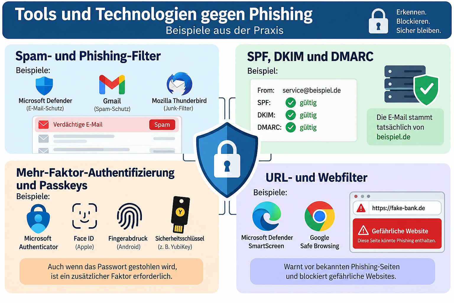 Tools und Technologien gegen Phishing